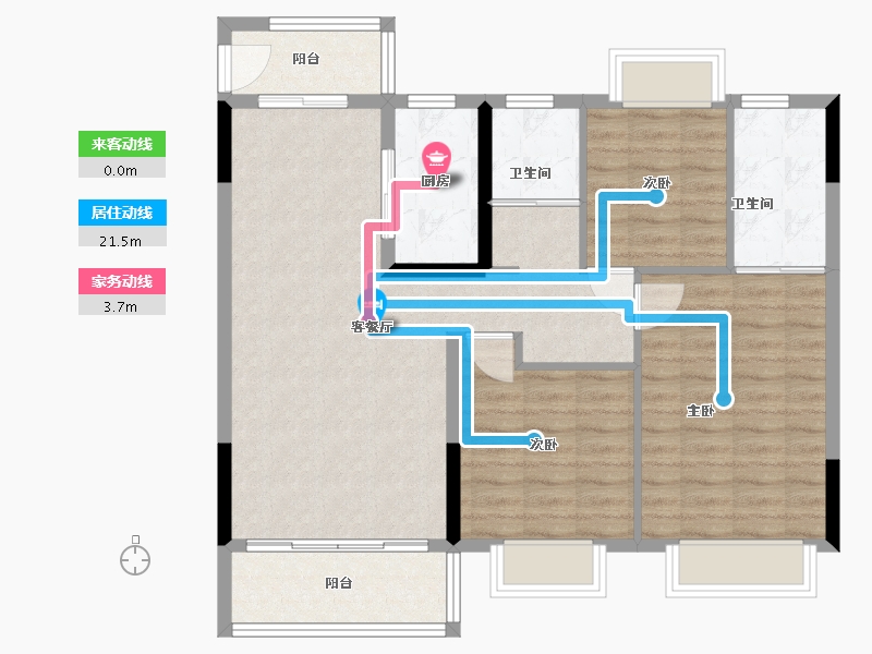 江西省-赣州市-阳光城翡丽湾-92.80-户型库-动静线