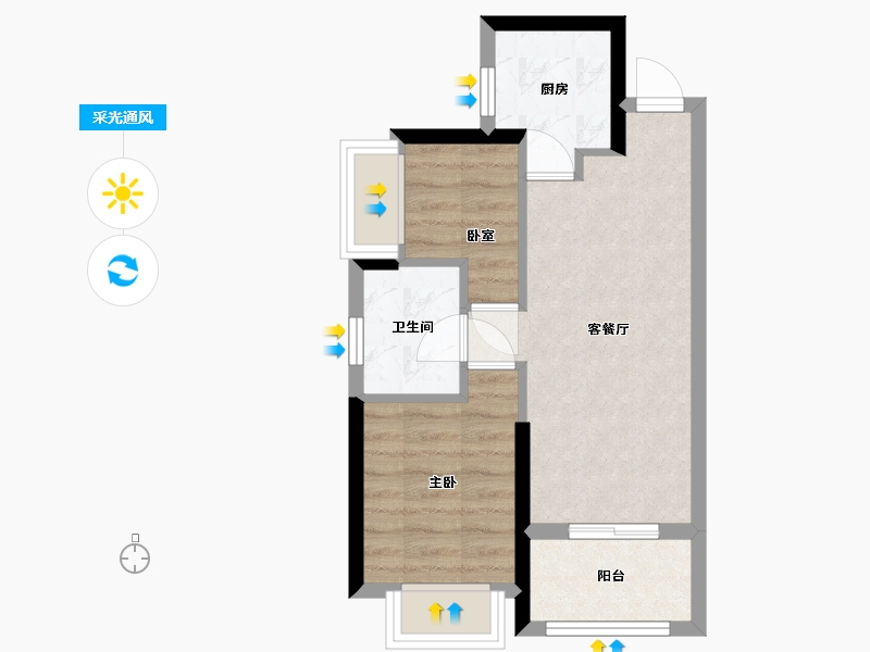 广东省-深圳市-深铁熙府-51.17-户型库-采光通风