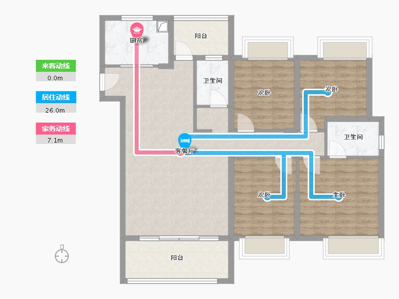 福建省-福州市-榕发栖湖郡-108.00-户型库-动静线