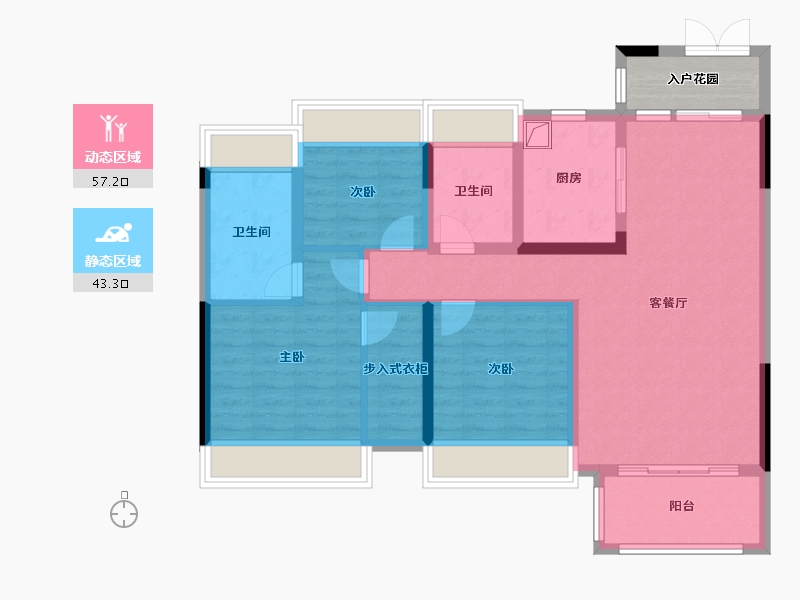 贵州省-毕节市-德溪大院-97.12-户型库-动静分区