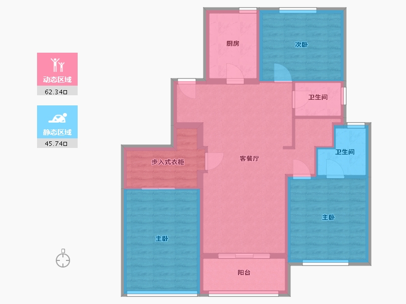 山东省-菏泽市-临沭县财小区-112.00-户型库-动静分区