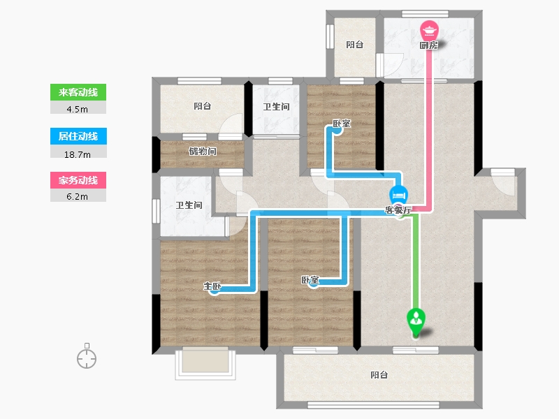 贵州省-遵义市-江南印-101.86-户型库-动静线