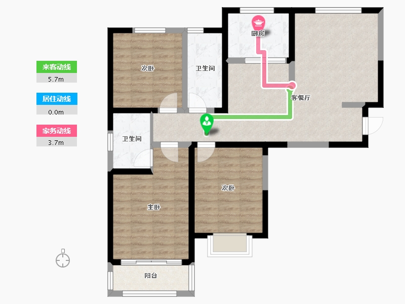 山西省-临汾市-学苑馨城-102.40-户型库-动静线