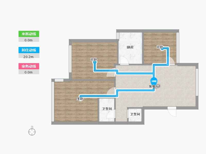 浙江省-杭州市-杰立同乔里-96.00-户型库-动静线