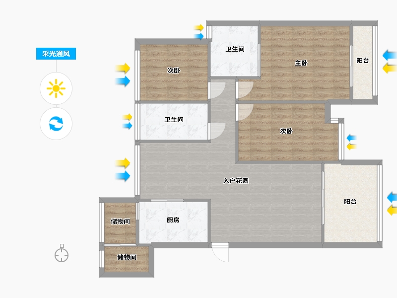 海南省-海口市-都市森林-99.31-户型库-采光通风