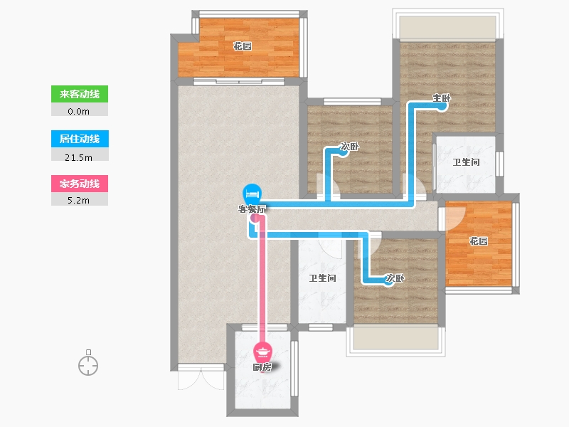 贵州省-遵义市-城交壹号-95.20-户型库-动静线