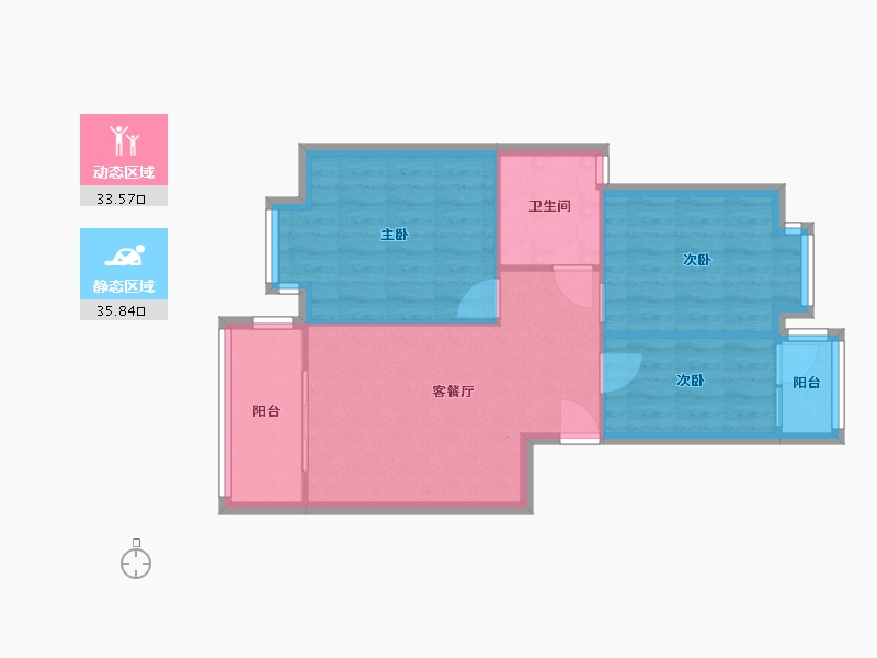 四川省-成都市-白莲小区-2号院-63.00-户型库-动静分区