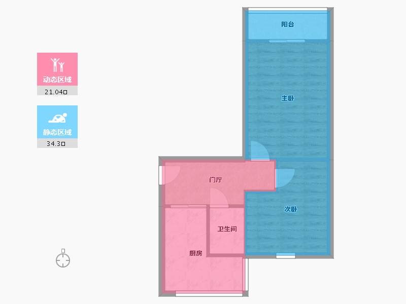 四川省-成都市-奎星楼街11号院-47.00-户型库-动静分区