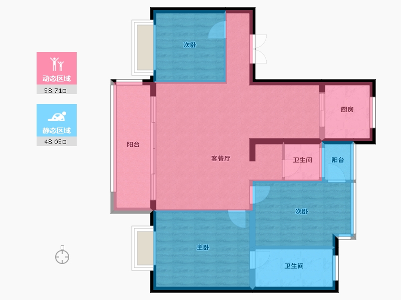 山东省-济宁市-尚龙原著-99.99-户型库-动静分区