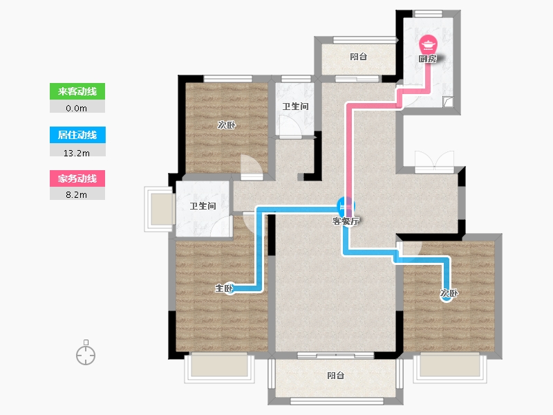 河南省-焦作市-璞玥府-99.42-户型库-动静线