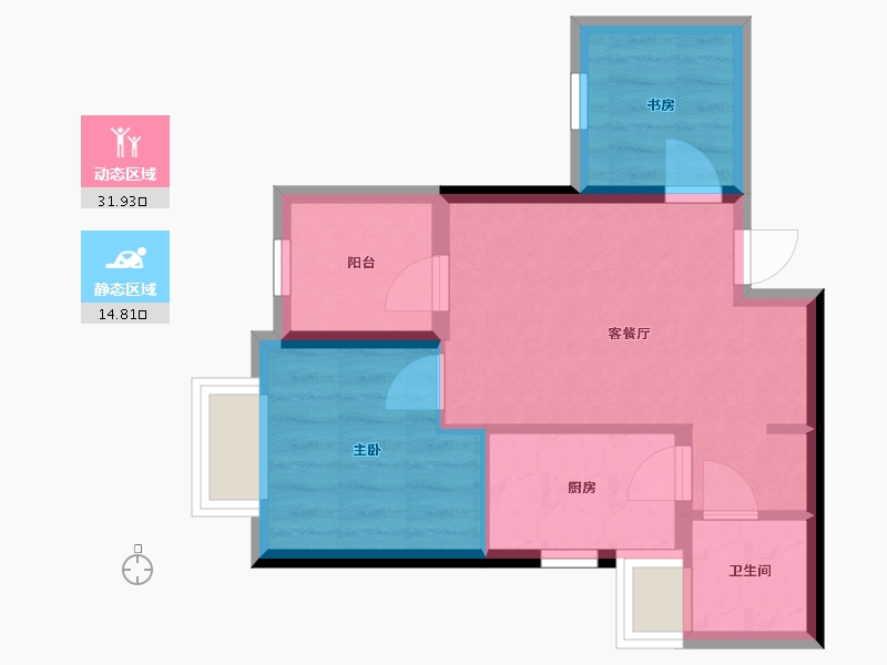 广东省-深圳市-观山嘉苑-48.00-户型库-动静分区