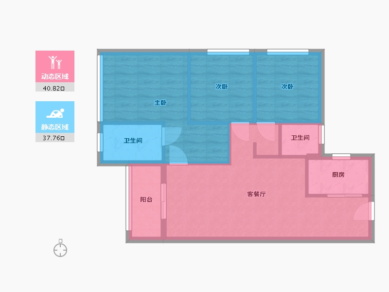 广东省-珠海市-万科城-南区-71.20-户型库-动静分区