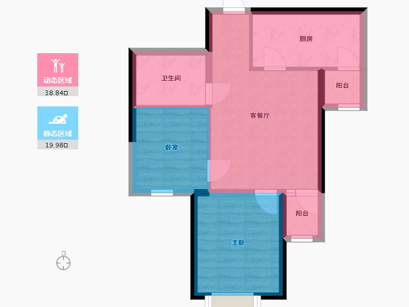 陕西省-西安市-中交长盈华府-52.00-户型库-动静分区