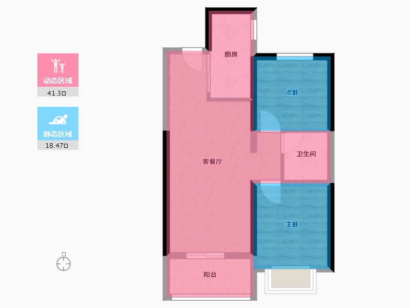 河北省-石家庄市-保利时光印象-76.00-户型库-动静分区