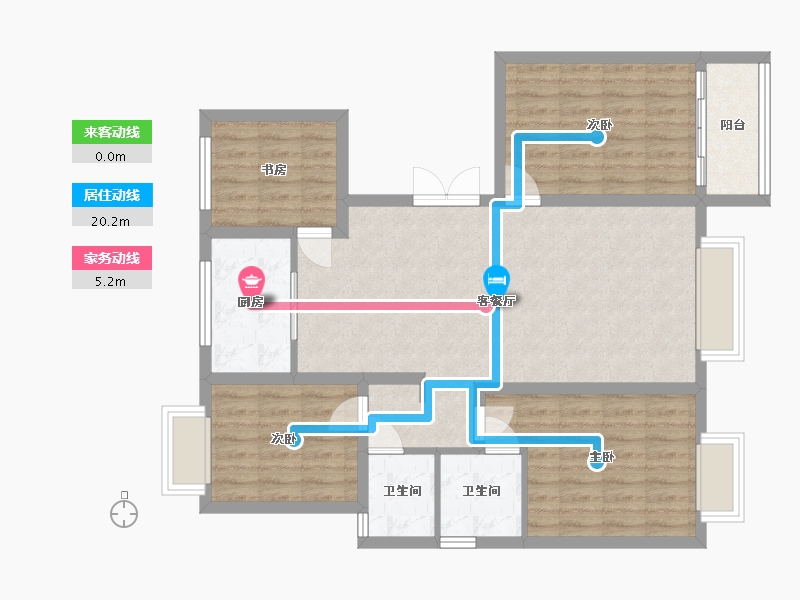 河北省-石家庄市-天成·云玺-120.00-户型库-动静线