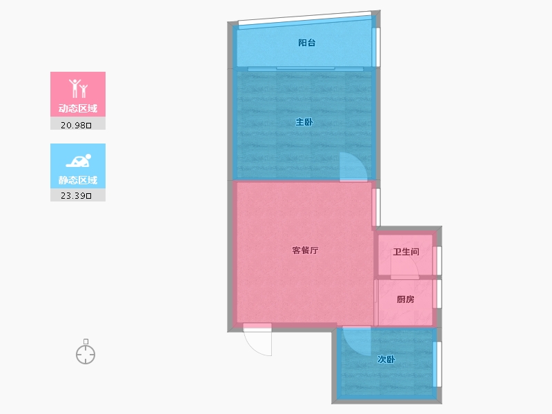 广东省-珠海市-卓雅花园-南区-48.11-户型库-动静分区