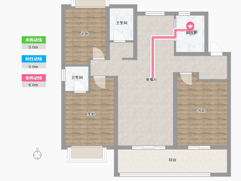 安徽省-阜阳市-天阜广场-99.03-户型库-动静线