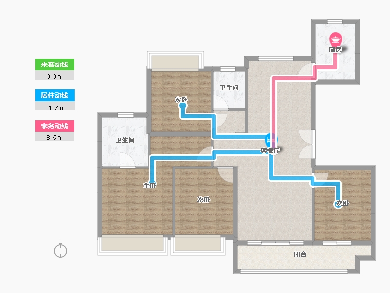 江苏省-常州市-时代天悦-120.00-户型库-动静线