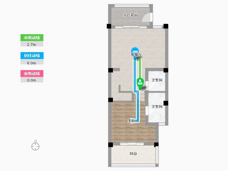 云南省-大理白族自治州-大理苍山高尔夫云境小区-80.00-户型库-动静线