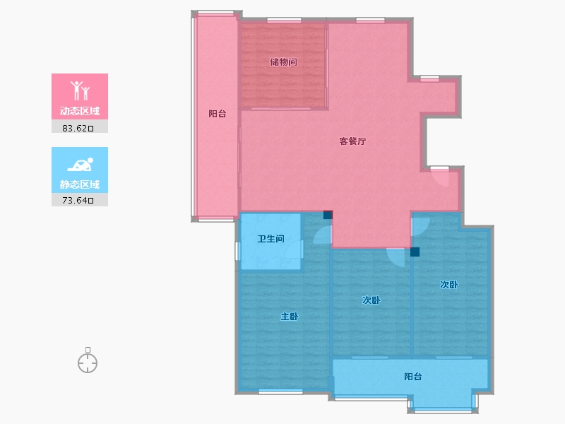 浙江省-嘉兴市-优佳花苑-131.00-户型库-动静分区