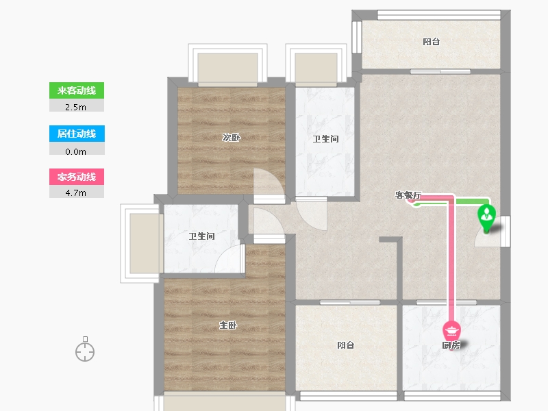 广东省-深圳市-佳华领域广场一期-65.25-户型库-动静线