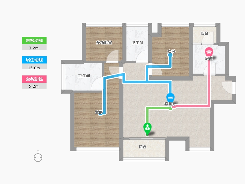 广东省-深圳市-融湖中心城(一期)-67.88-户型库-动静线