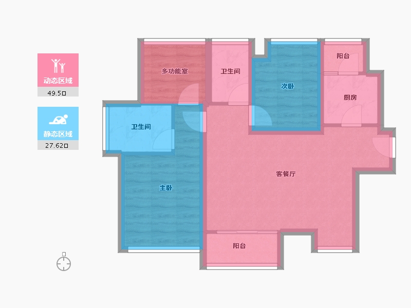 广东省-深圳市-融湖中心城(一期)-67.88-户型库-动静分区