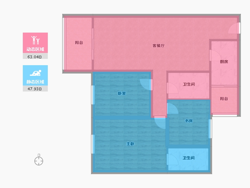 广东省-深圳市-金苹果-100.13-户型库-动静分区