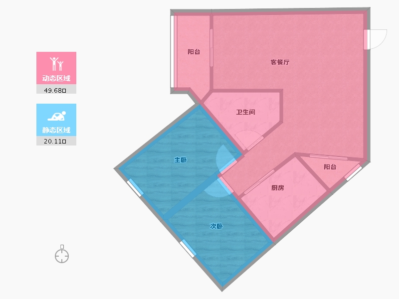 广东省-深圳市-桦润馨居-62.50-户型库-动静分区