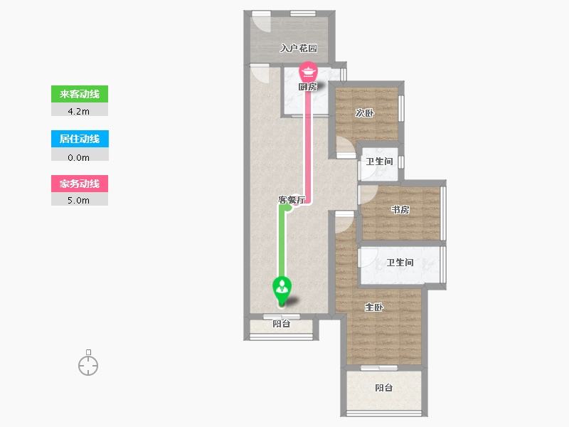 广东省-深圳市-卓能雅苑-81.37-户型库-动静线