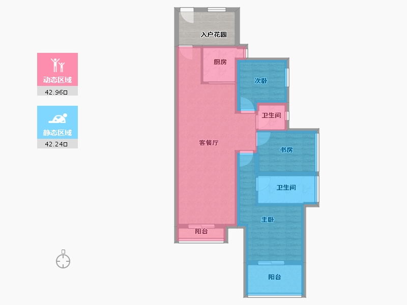 广东省-深圳市-卓能雅苑-81.37-户型库-动静分区