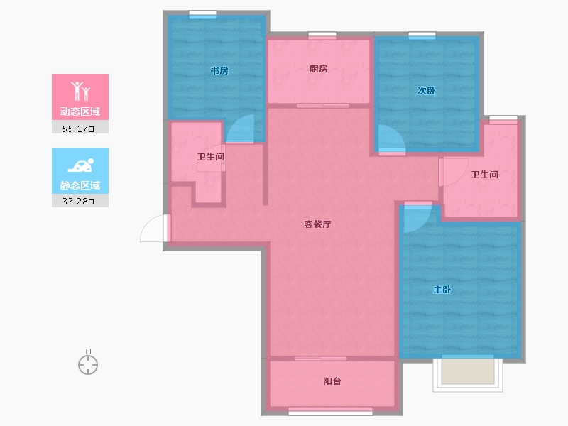 广东省-深圳市-聚龙华府-78.65-户型库-动静分区