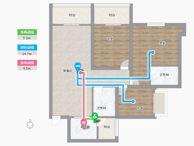 广东省-深圳市-文峰华庭-70.99-户型库-动静线