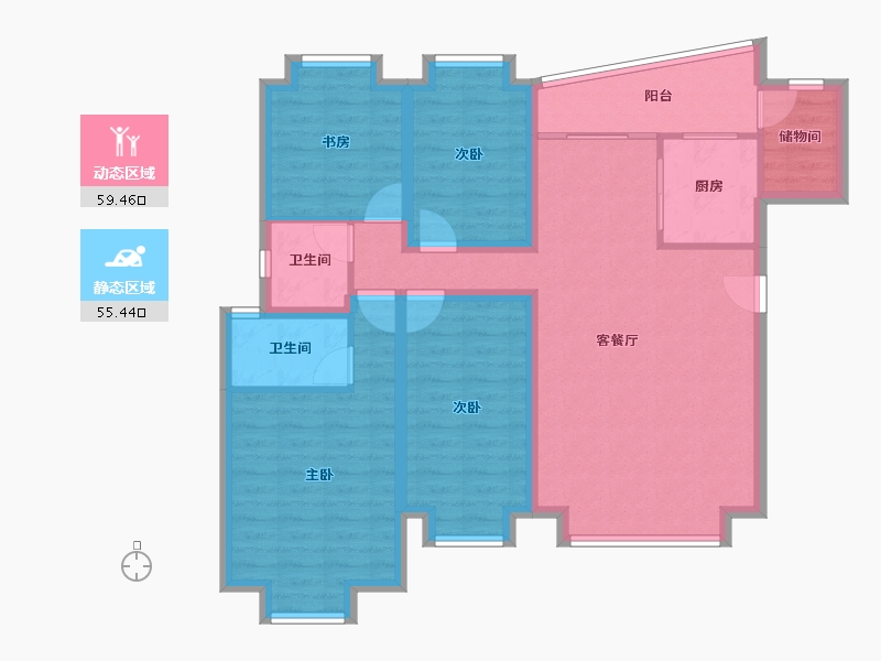 广东省-深圳市-紫薇苑(西区)-102.18-户型库-动静分区