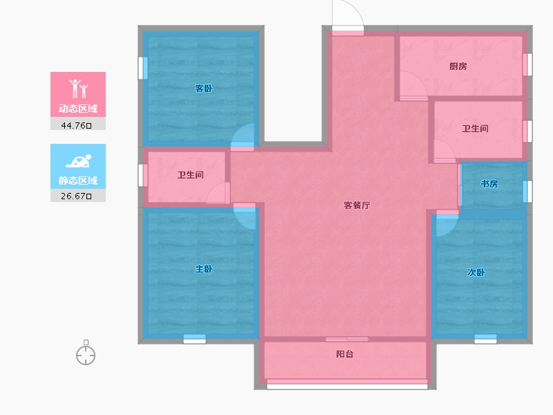 广东省-深圳市-新城市花园-62.49-户型库-动静分区