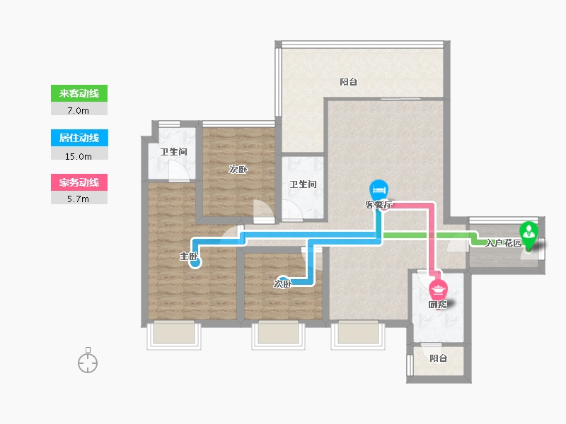 广东省-深圳市-卓能雅苑-100.09-户型库-动静线