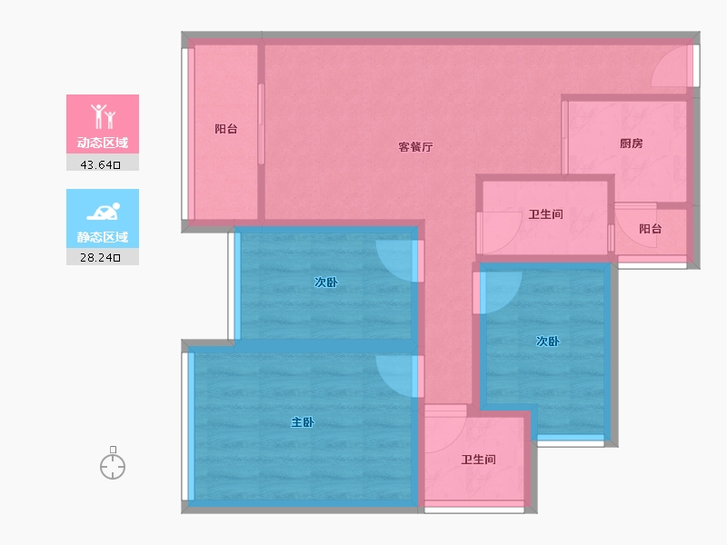 广东省-深圳市-保利上城-62.65-户型库-动静分区