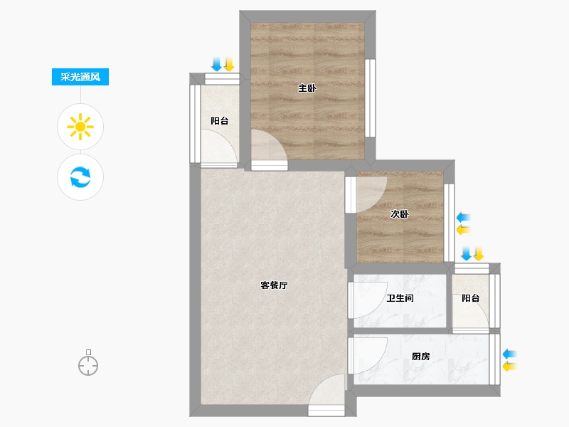 广东省-深圳市-创兴时代-36.07-户型库-采光通风