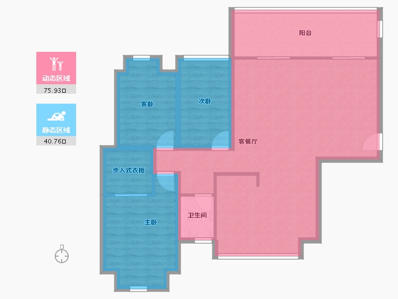 广东省-深圳市-万科翰邻城-105.55-户型库-动静分区