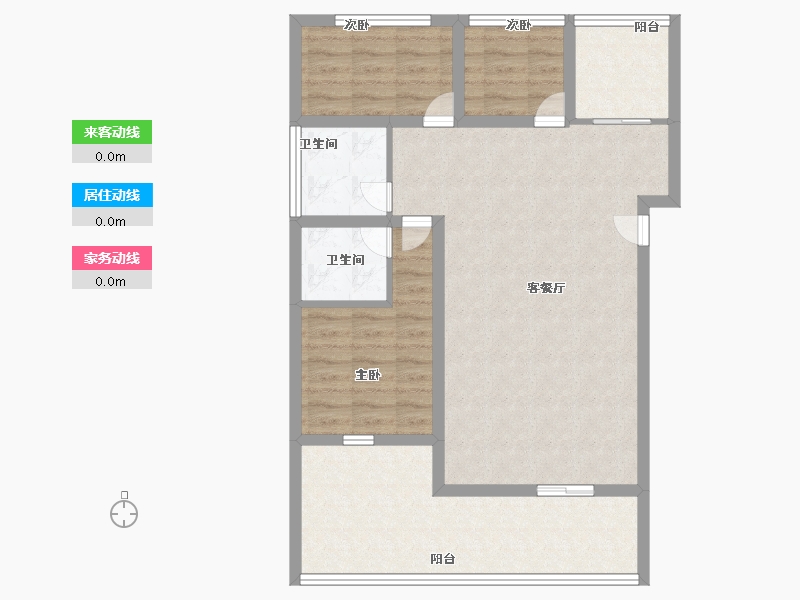 广东省-深圳市-锦绣江南一二三期-86.99-户型库-动静线