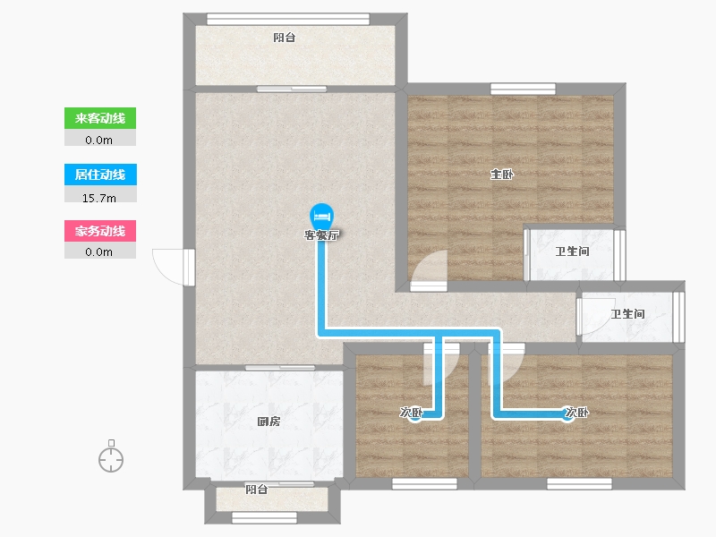 广东省-深圳市-丰泽湖山庄-81.73-户型库-动静线