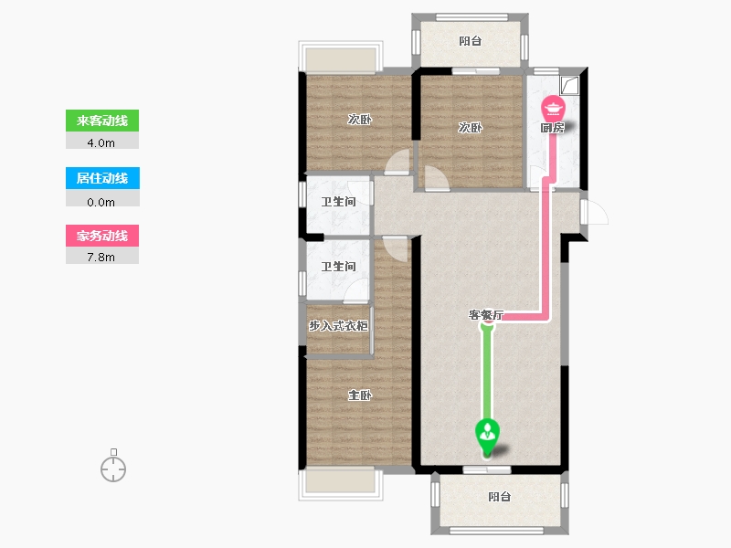 福建省-漳州市-长福小区-109.21-户型库-动静线