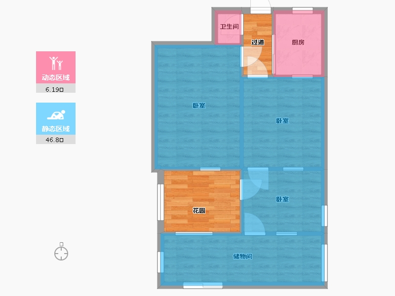 山东省-济南市-崇德街-37.60-户型库-动静分区