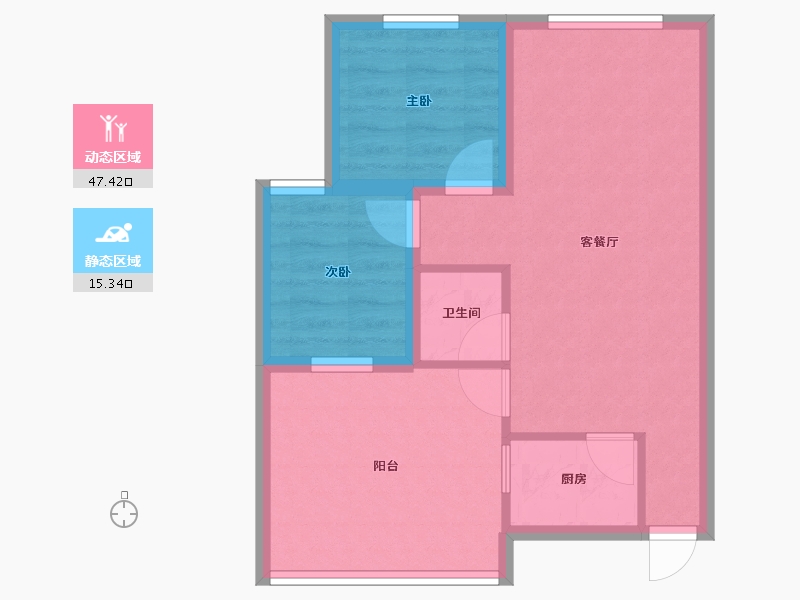 广东省-深圳市-吉祥来花园-55.88-户型库-动静分区