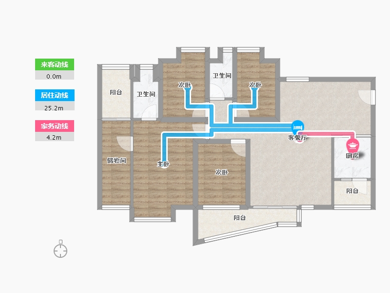 广东省-深圳市-信义假日名城(五期)-100.89-户型库-动静线