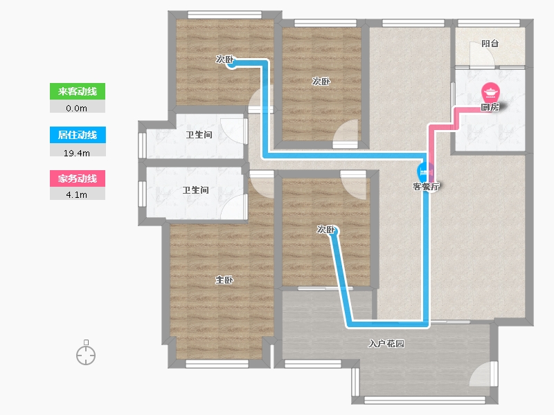 广东省-深圳市-幸福城二期-111.52-户型库-动静线