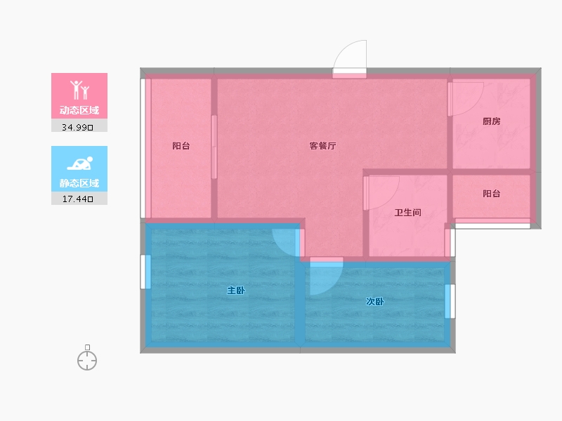 广东省-深圳市-桦润馨居-45.95-户型库-动静分区