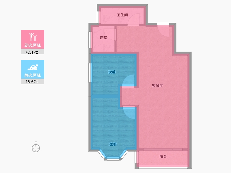 广东省-深圳市-东方半岛花园-53.73-户型库-动静分区