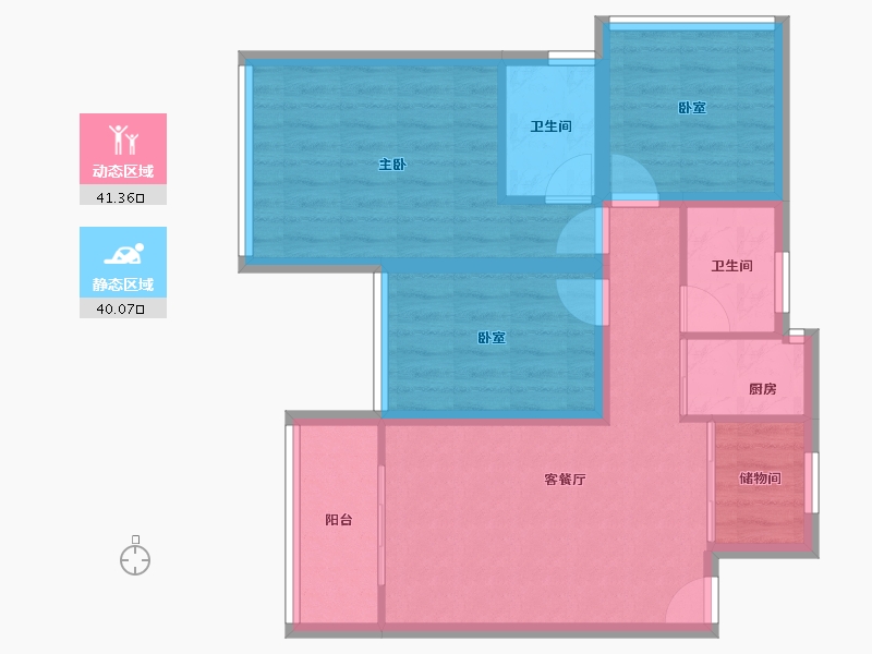 广东省-深圳市-莱蒙水榭春天五期-72.19-户型库-动静分区