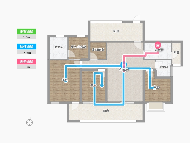 广东省-深圳市-佳兆业茗萃园(一期)-112.42-户型库-动静线